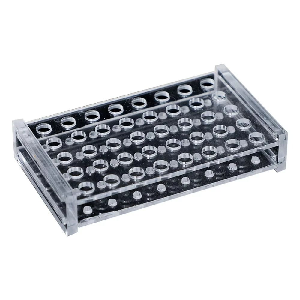 Centrifuge Tube Rack - Wytrzymały akrylowy stojak na probówki, przezroczysty,